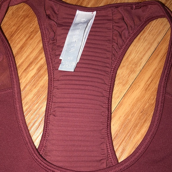 Athleta Bakasana Tank Top Racerback Mesh Fitted Workout Shirt NWOT - Picture 5 of 11
